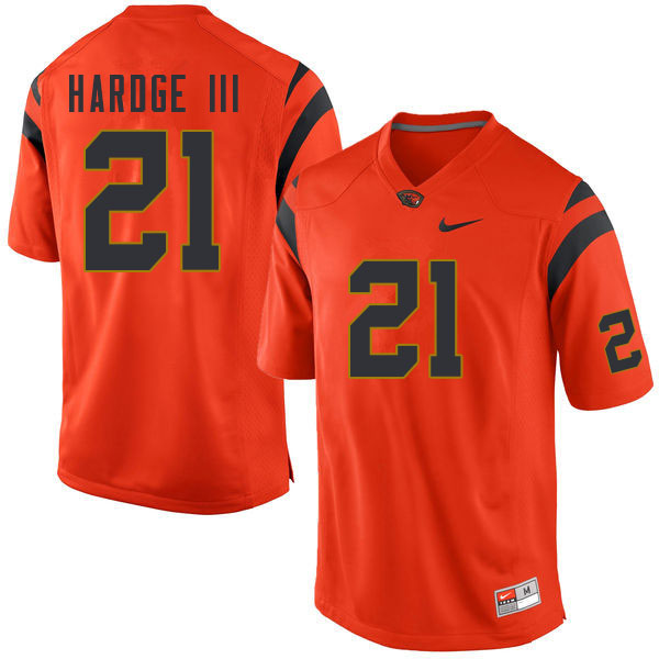 Men #21 Ron Hardge III Oregon State Beavers College Football Jerseys Sale-Orange